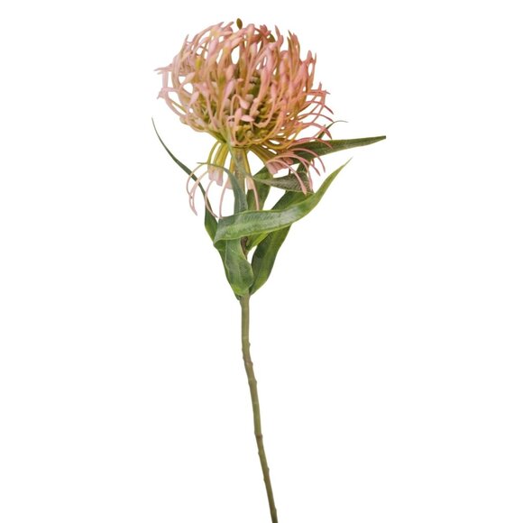 Flower Barn Other - Pink Blush Pincushion Protea Stem Faux Protea Flower Artificial Floral Decor